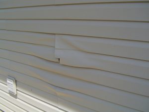 Warped siding.