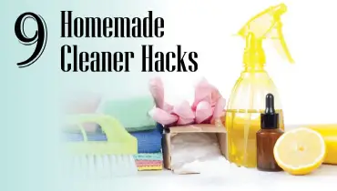 9 Homemade cleaner hacks banner image