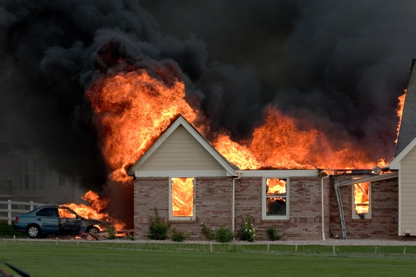 A nasty house fire.