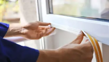 Self-sticking weatherstripping